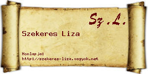 Szekeres Liza névjegykártya